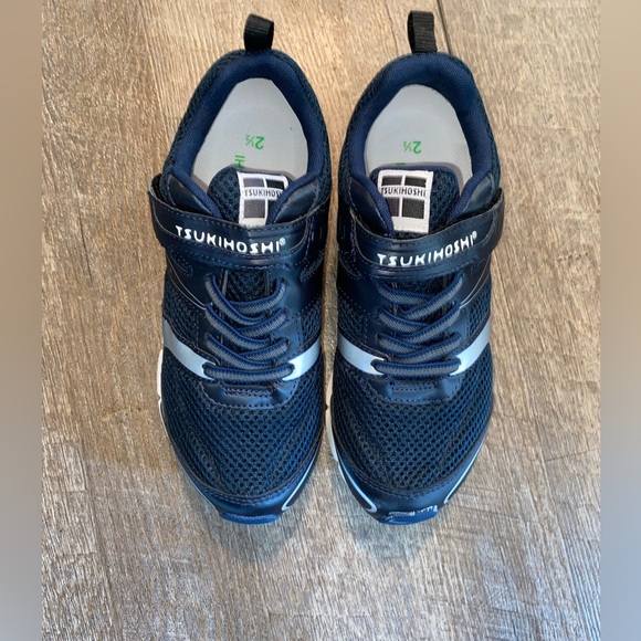 TSUKIHOSHI VELOCITY Child Shoes (Navy/Silver) New without box - Picture 3 of 9